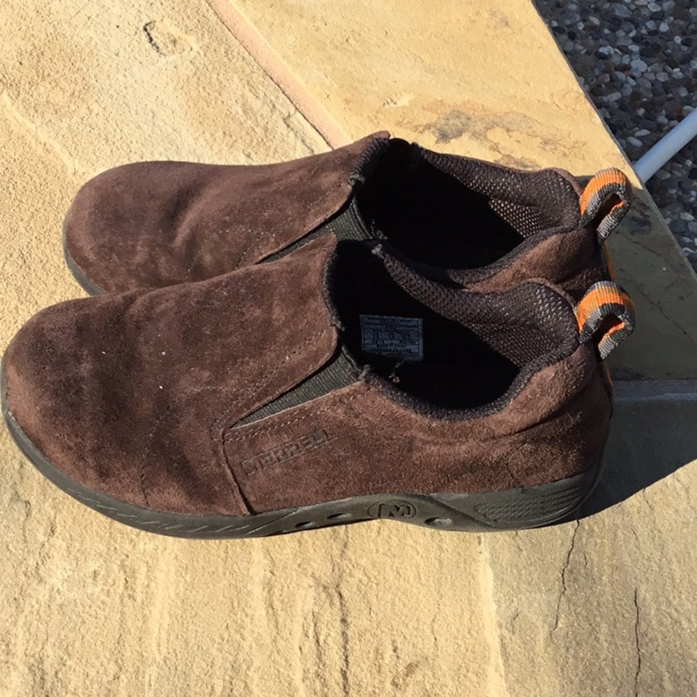Brown Merrill kids footwear sz 2.5 - Picture 2 of 6